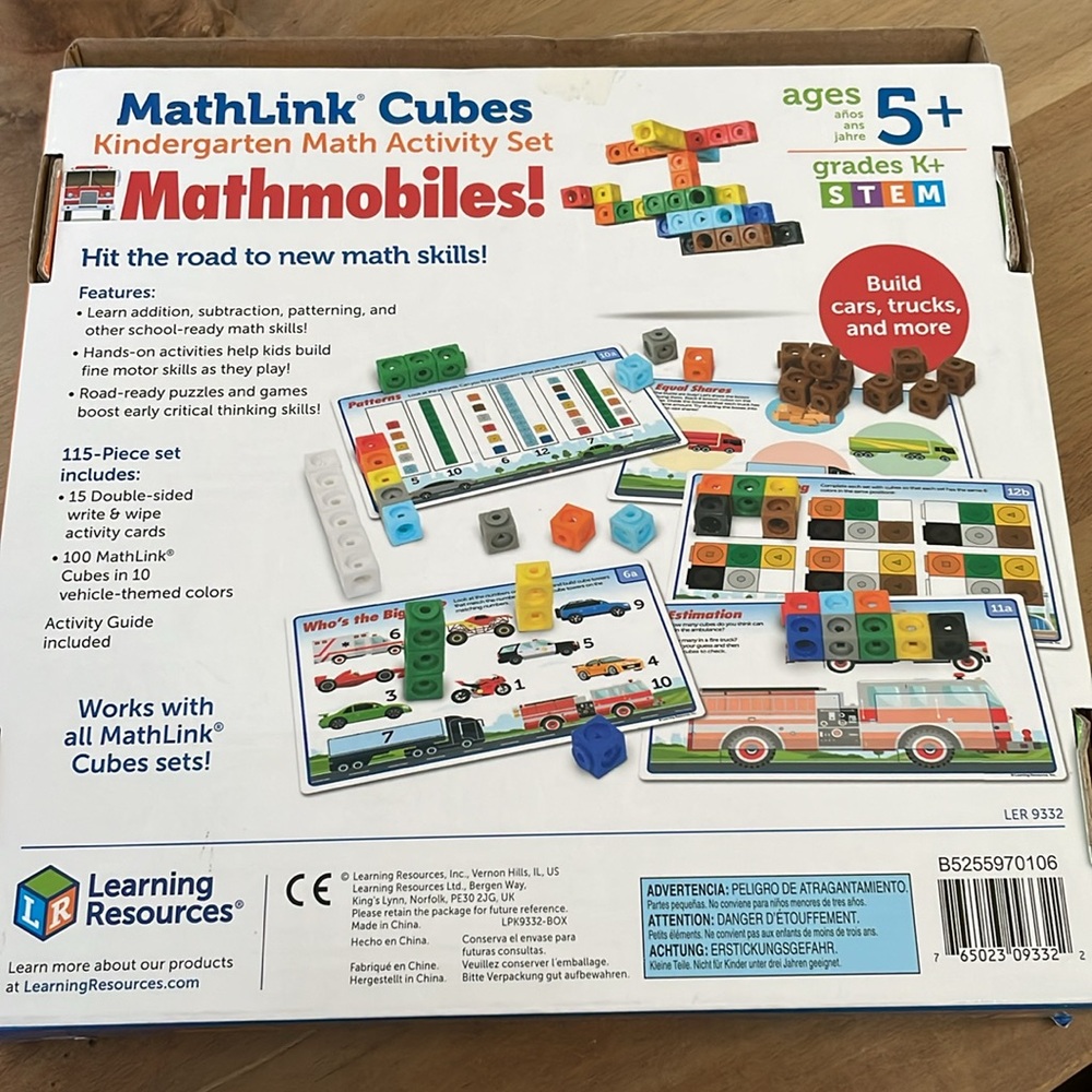 Learning Resources Mathlink Cubes Mathmobiles - Picture 4 of 4